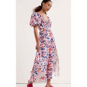 New Free People For Love & Lemons Gianna Midi Dress Size S